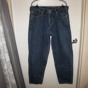 Levi Strauss men's 560 denim blue jeans  medium wash relaxed fit 38 x 34